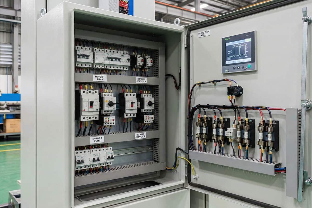 Control y protección de motores eléctricos en tableros industriales
